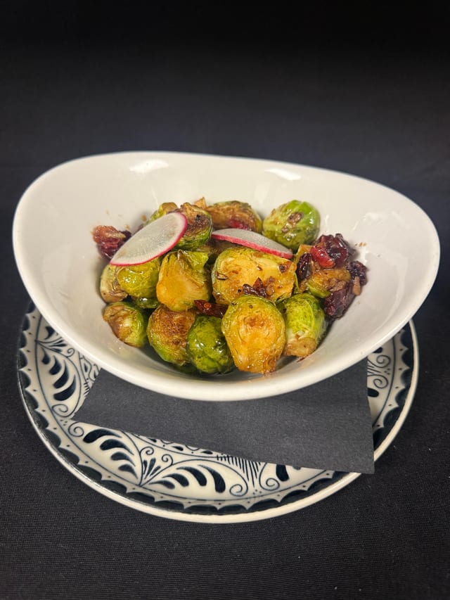 Side Roasted Brussels Sprouts.