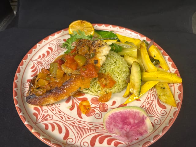 Red Snapper a la Veracruzana (Huachinango).