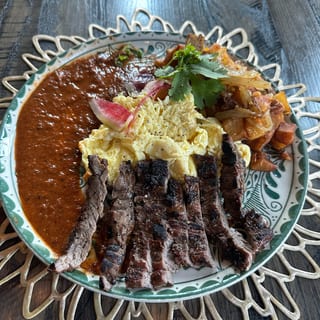 STEAK AND EGGS